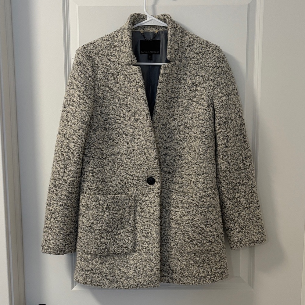Banana Republic Gray Teddy Jacket
